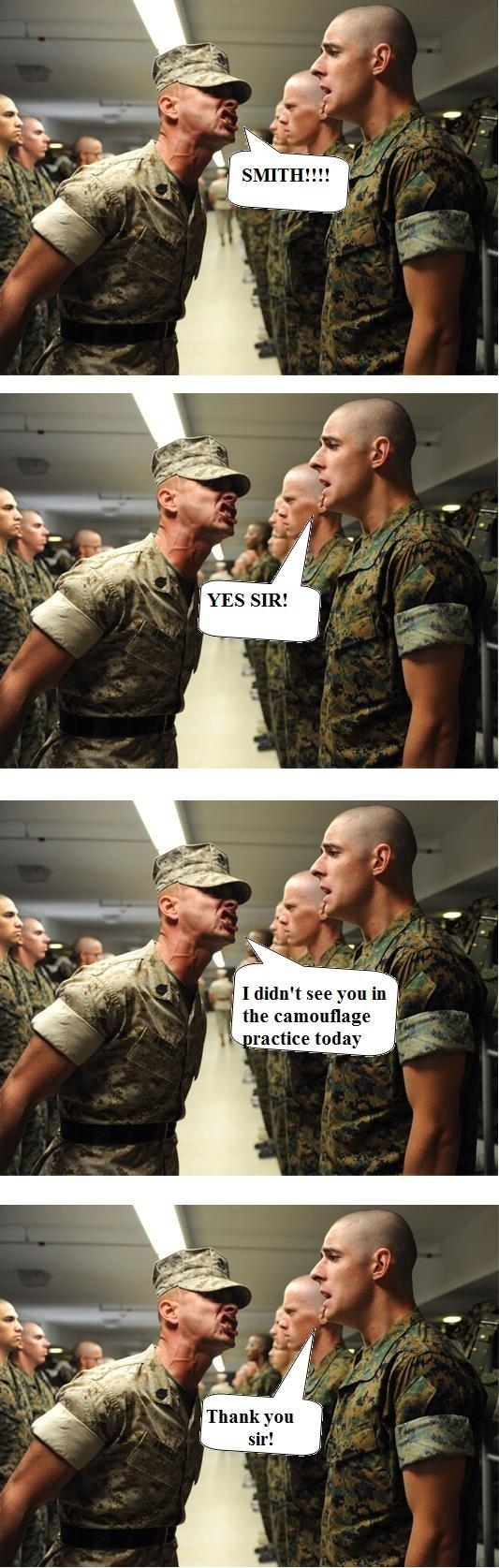 In the army now