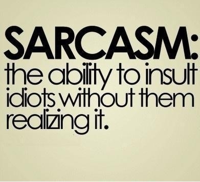 The power of sarcasm