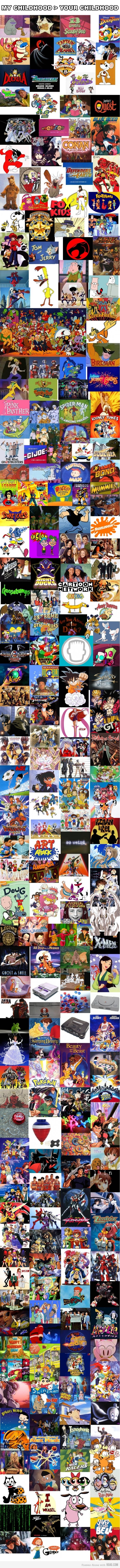 My childhood > Your childhood