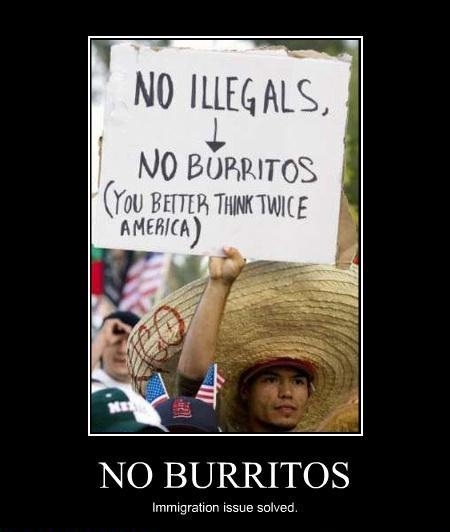 No burritos!