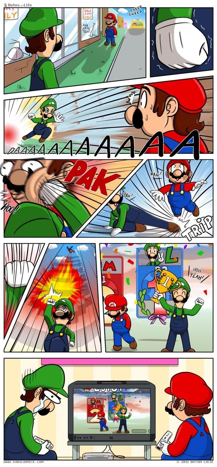 Luigi never wins