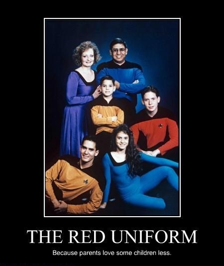 The red uniform