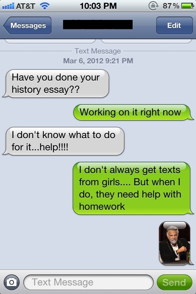 I don't always help