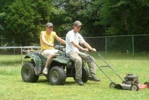 Redneck Riding Lawn Mower