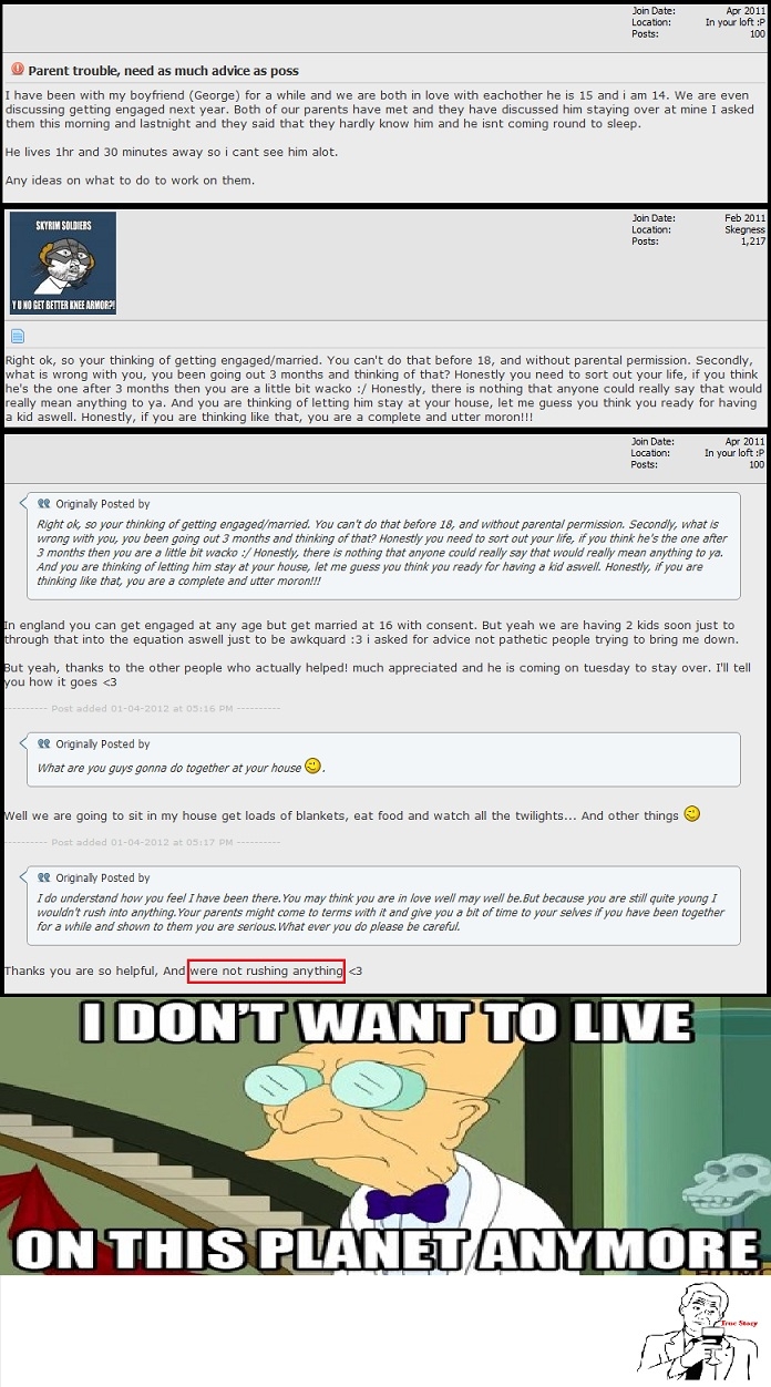 We're not rushing things