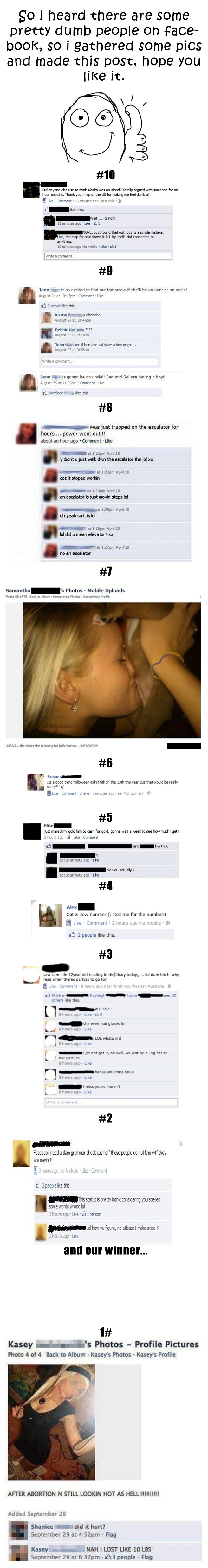 Dumbest people on FB