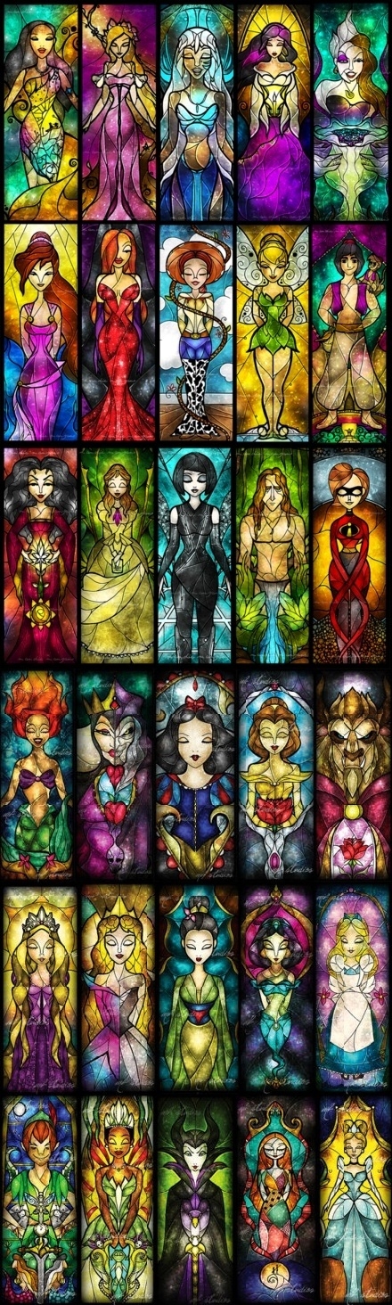 Disney stained glass