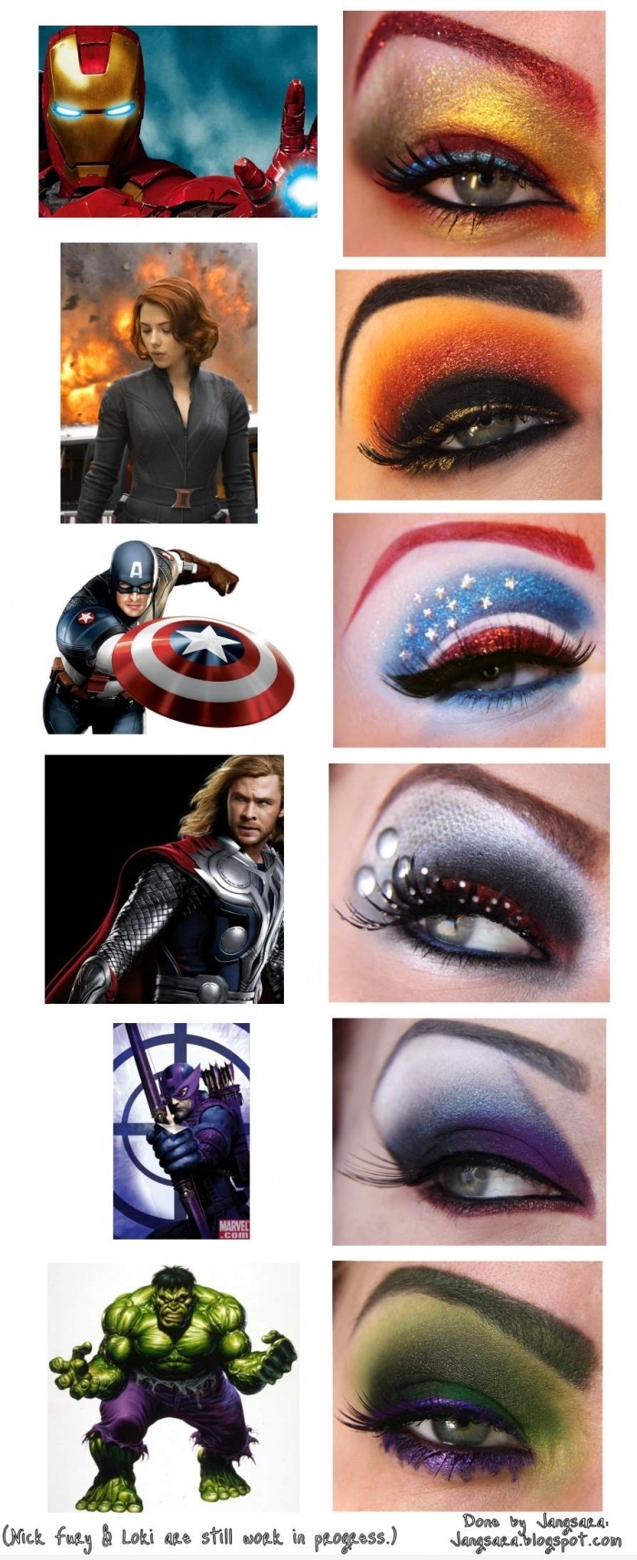 Avengers Eye Makeup