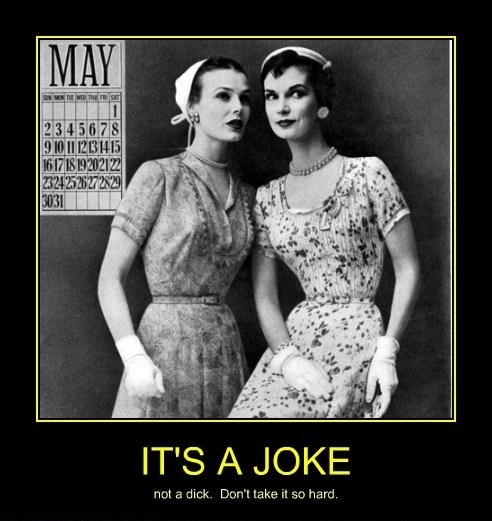 It's a joke