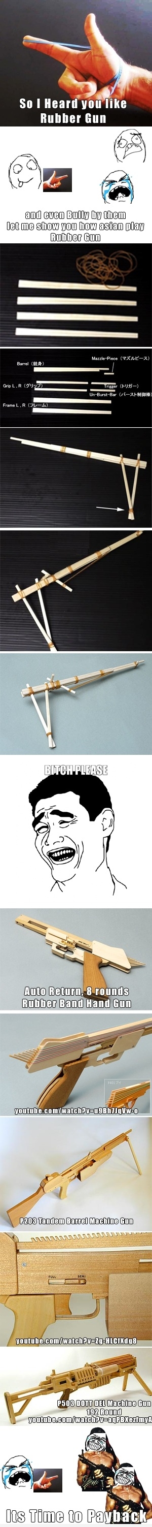 How Asians play rubber gun