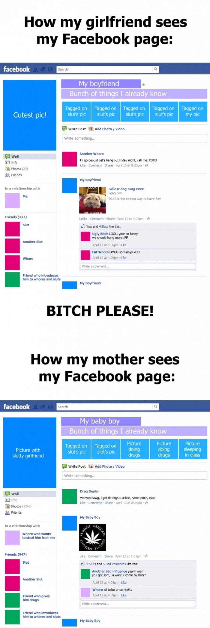 How my mother sees it