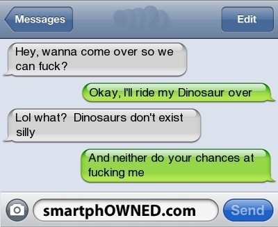 Silly, dinos don't exist!