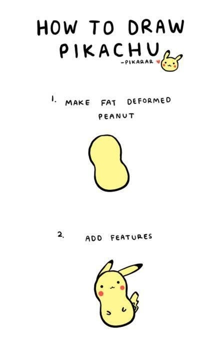 How to draw Pikachu