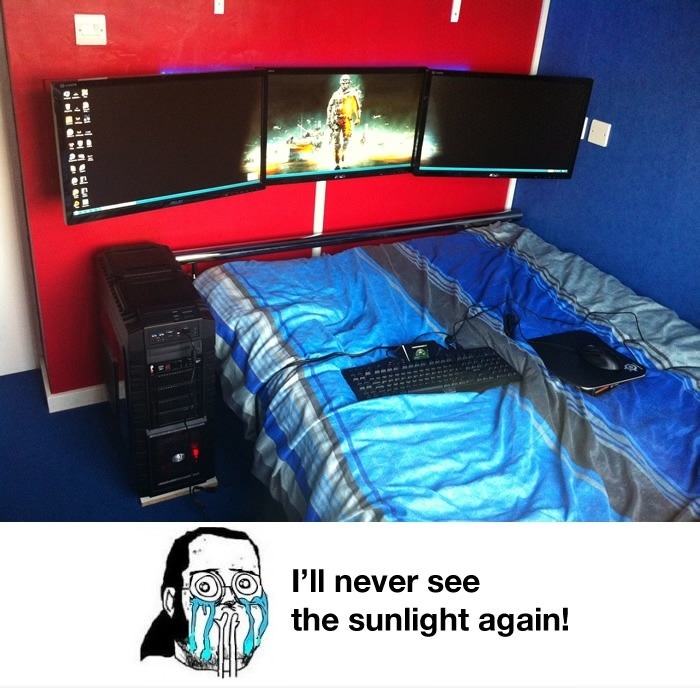 I'll never see sunlight again!