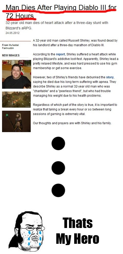 First Diablo III victim