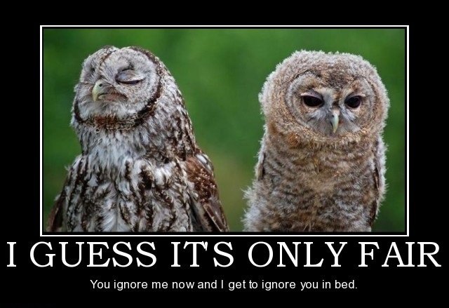 Not talking to you!