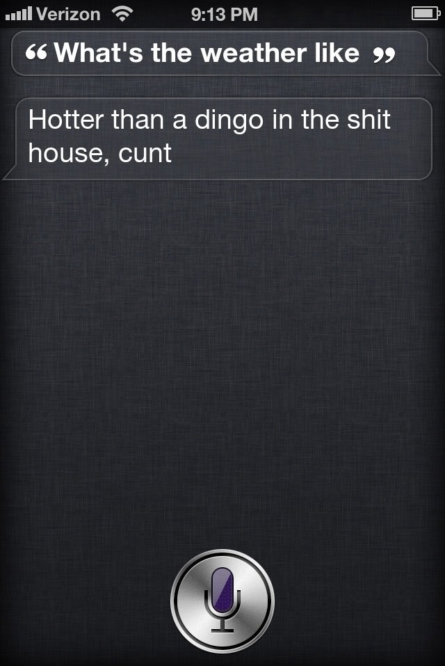 Bad siri