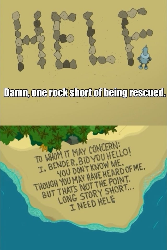 Damn, one rock short!