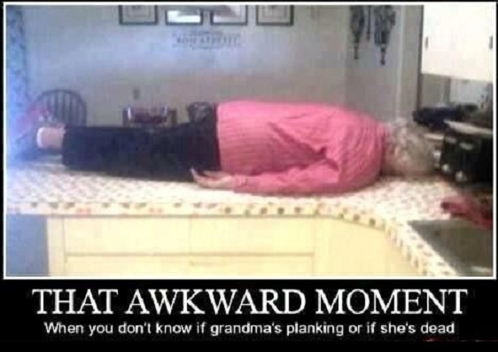 Is she planking??