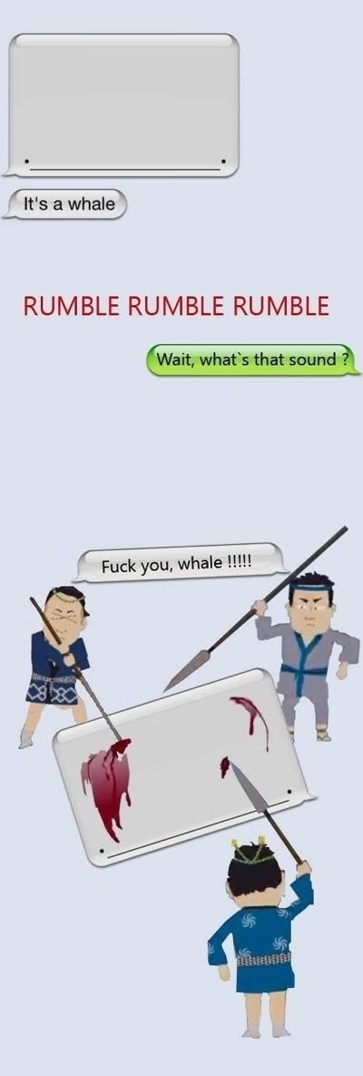 F**k you whale!