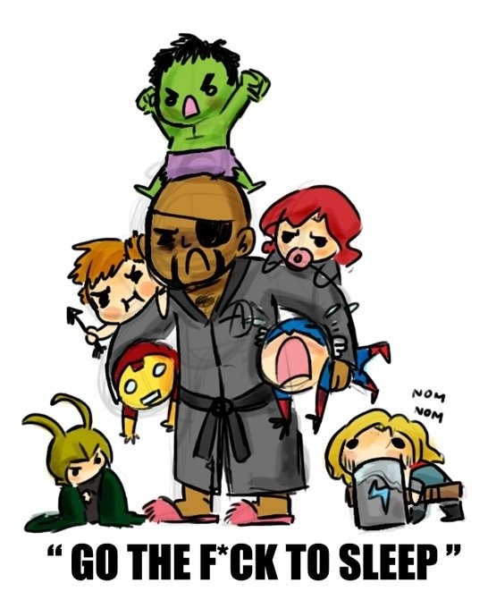 Nick Fury babysitting