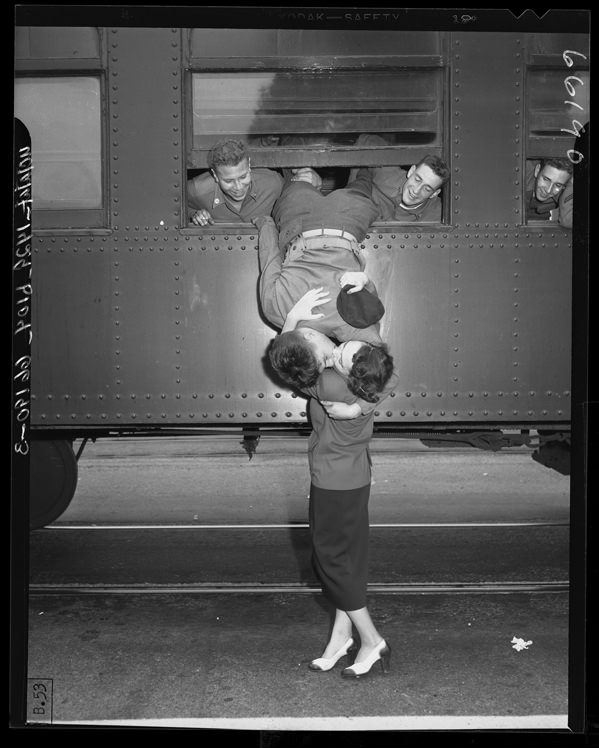 A goodbye kiss