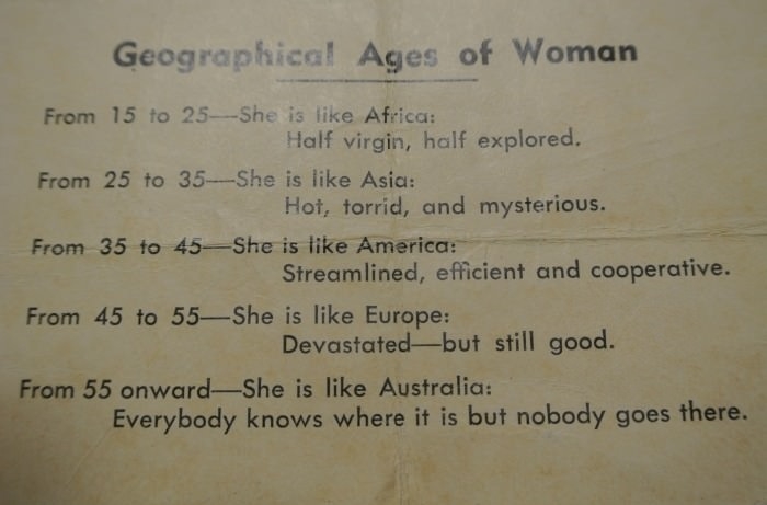 Geographical Ages of Woman