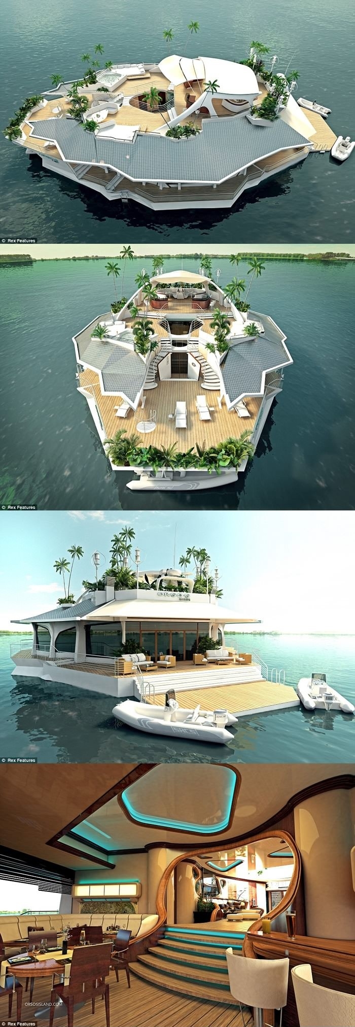 Floating Island Boat