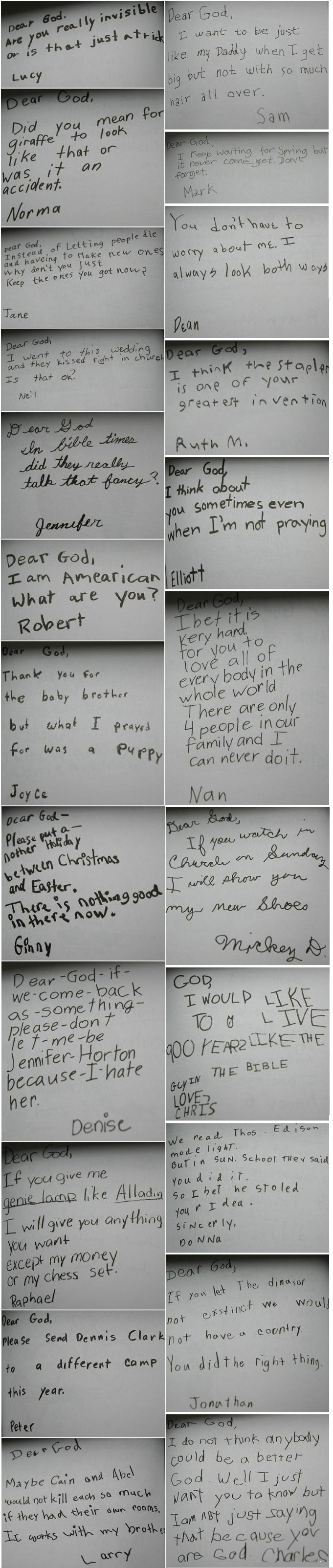 Kids and their prayers