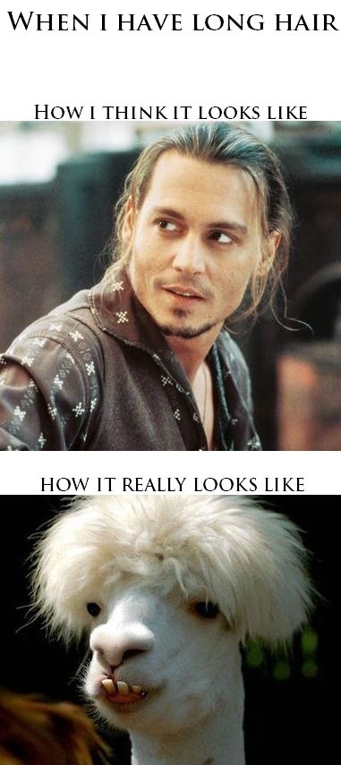 When I have long hair