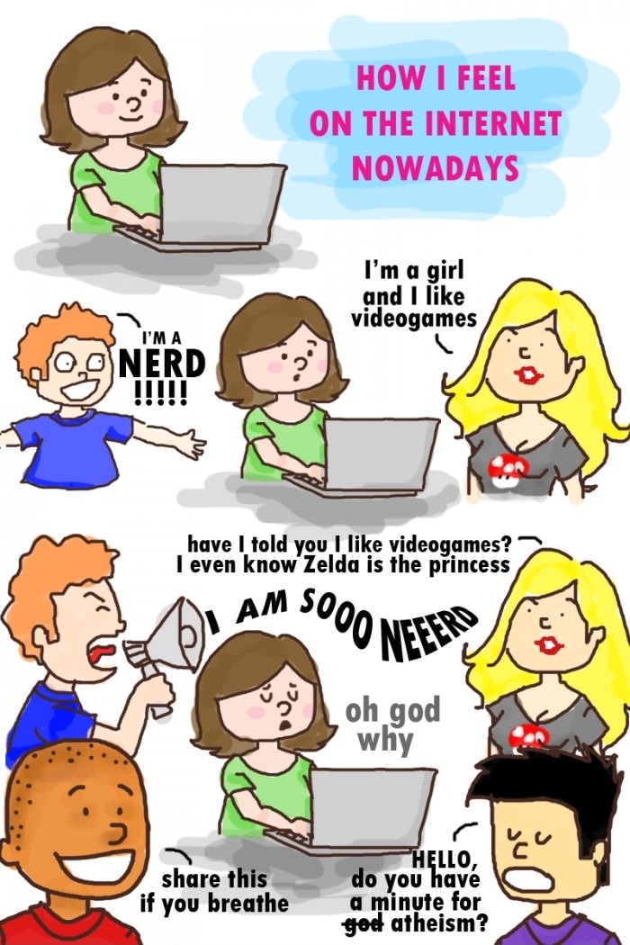 How I feel on the internet