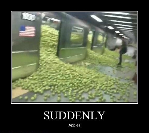 Suddenly!
