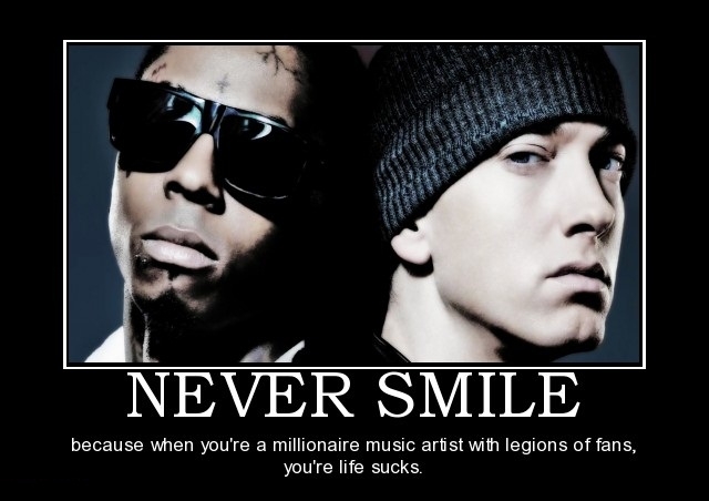 Never smile