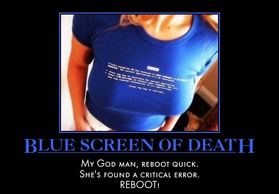 Blue screen of death