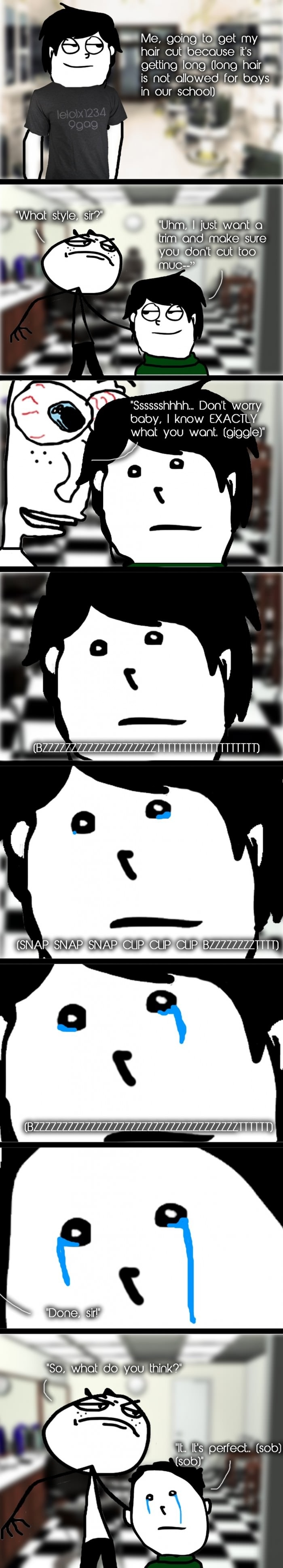 Why I hate haircuts!