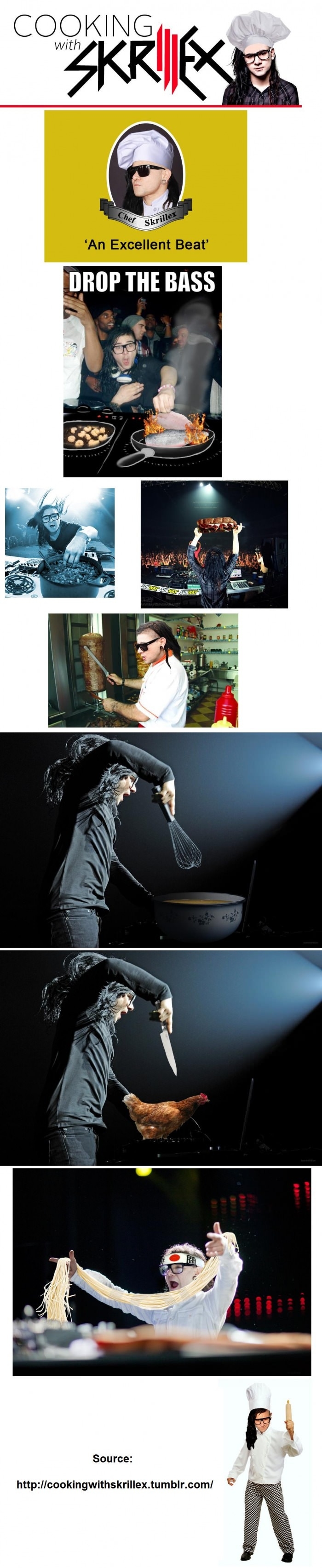 Cooking with Skrillex pics