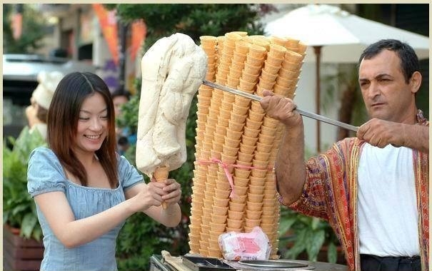 Troll ice cream vendor