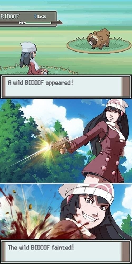 A wild Bidoof appeared