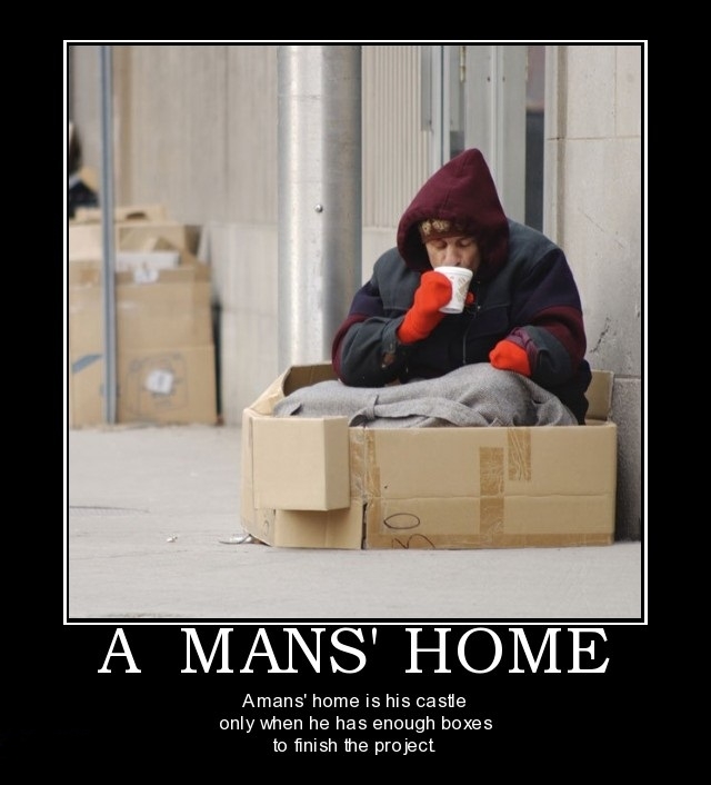 A man's home