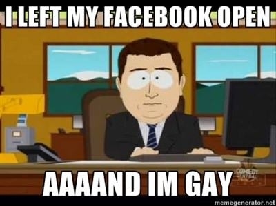 I left my FB open