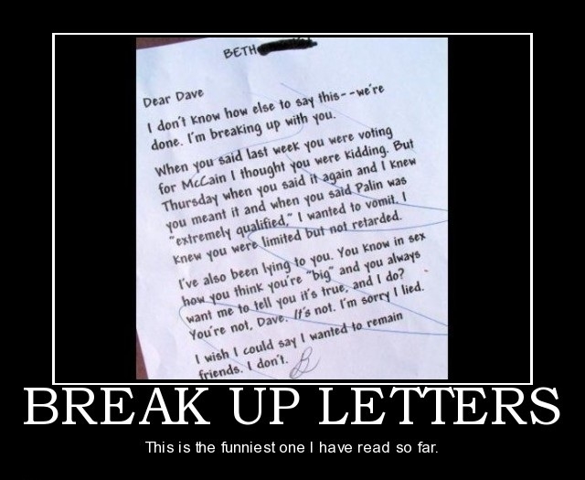 Break-up Letters