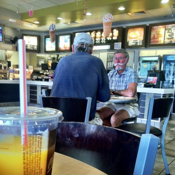 This man's moustache