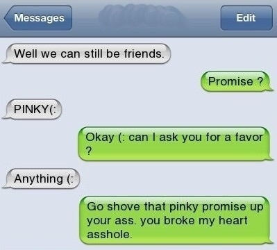We can still be friends