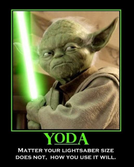 Yoda & his lightsaber