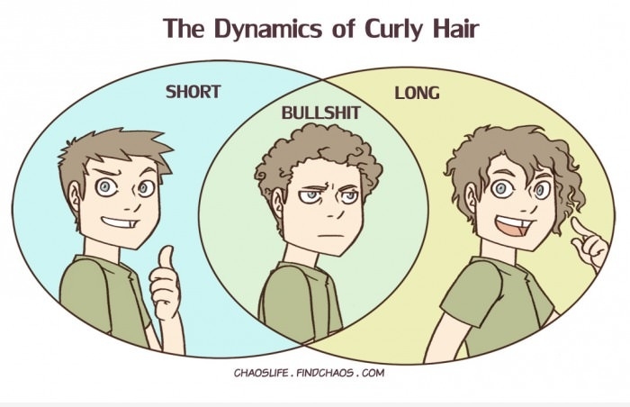 Dynamics of Curly Hair