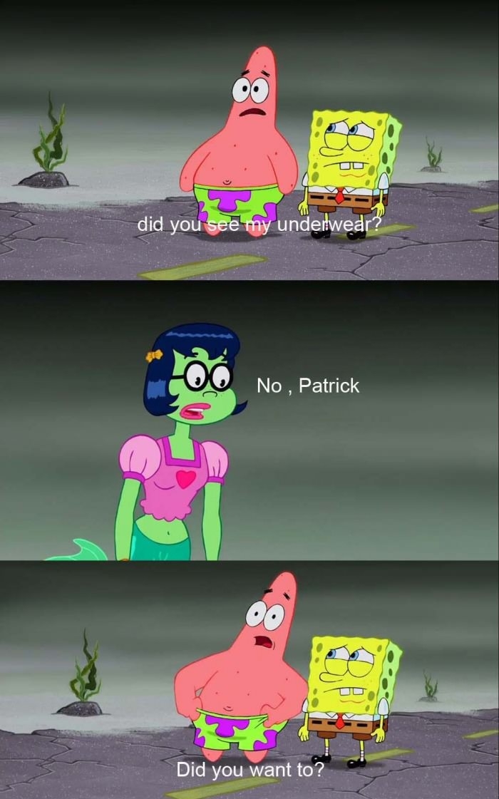 Spongebob's face says it all