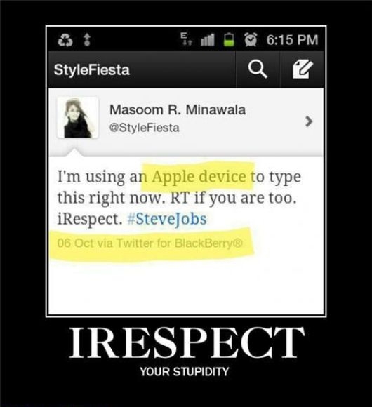 Stupidity at it's finest