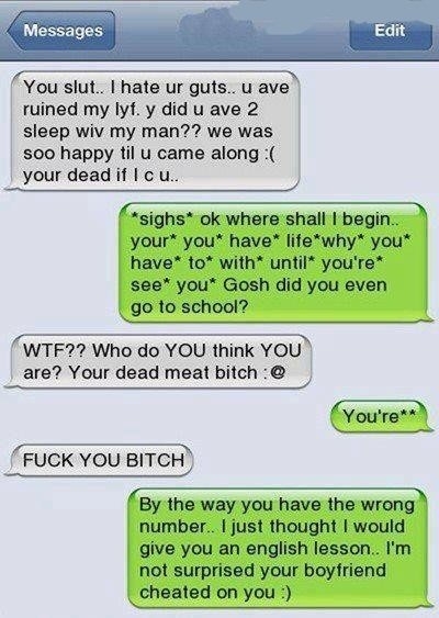 You sl*t!