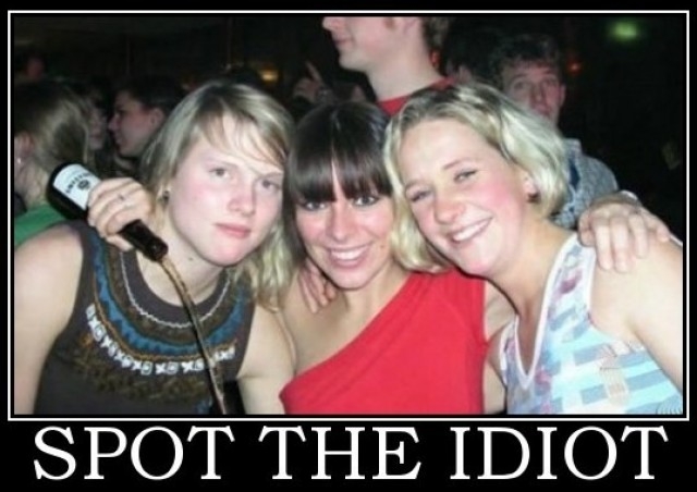 Spot the idiot