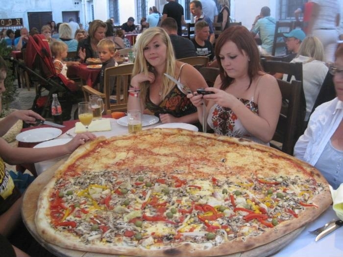 Just a pizza in Croatia